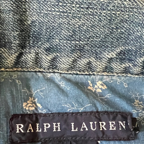 Ralph Lauren Indigo Floral Denim - Picture 2 of 7